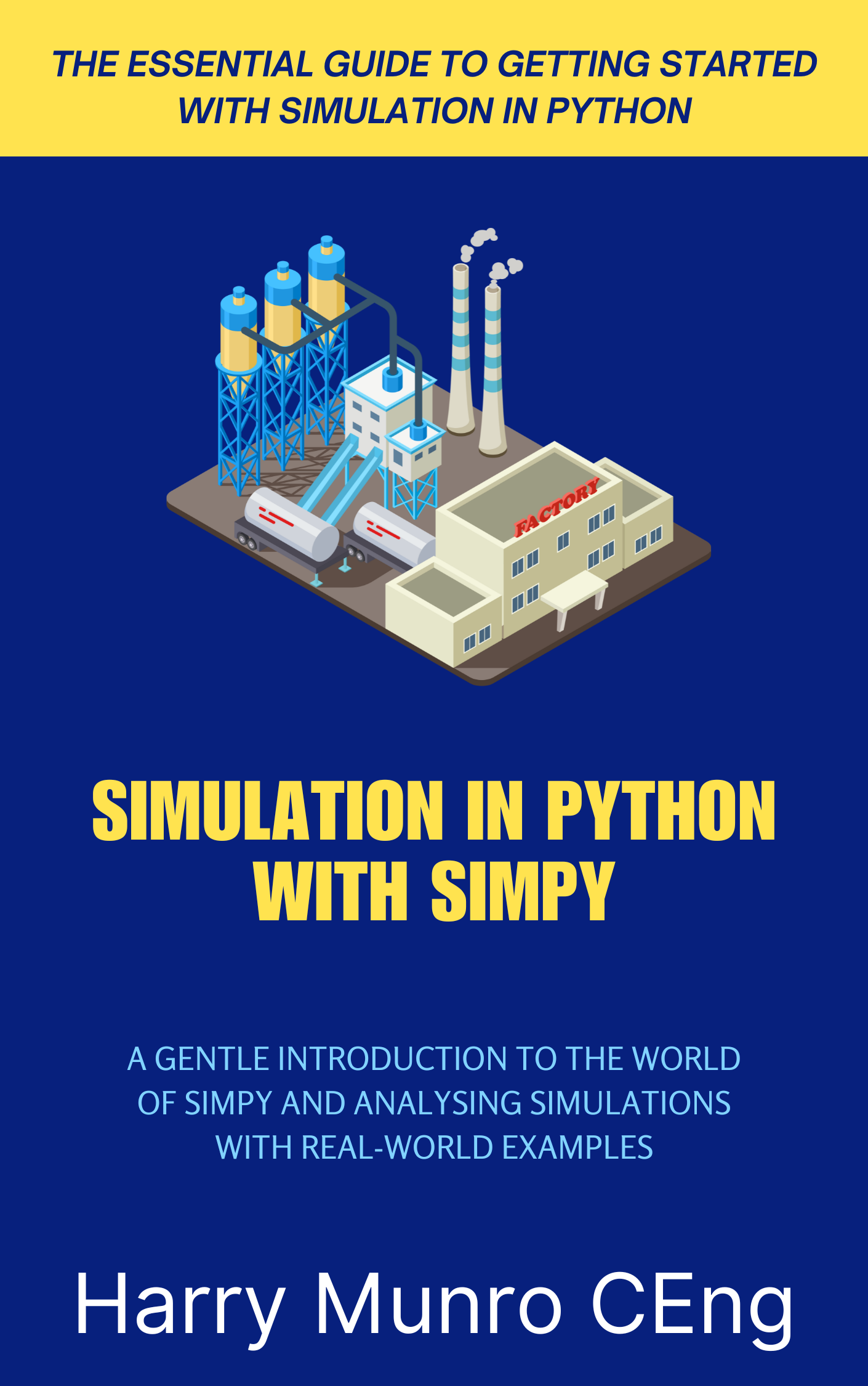 Book Cover: Simulation in Python with SimPy
