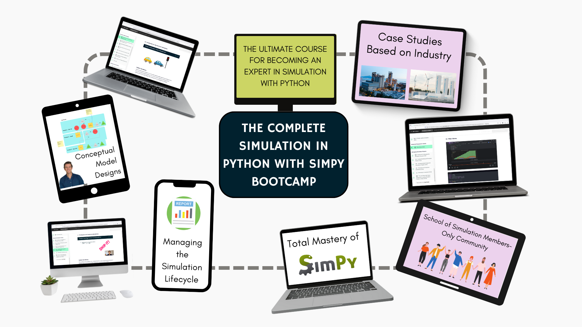 Course image for the Complete SimPy Bootcamp